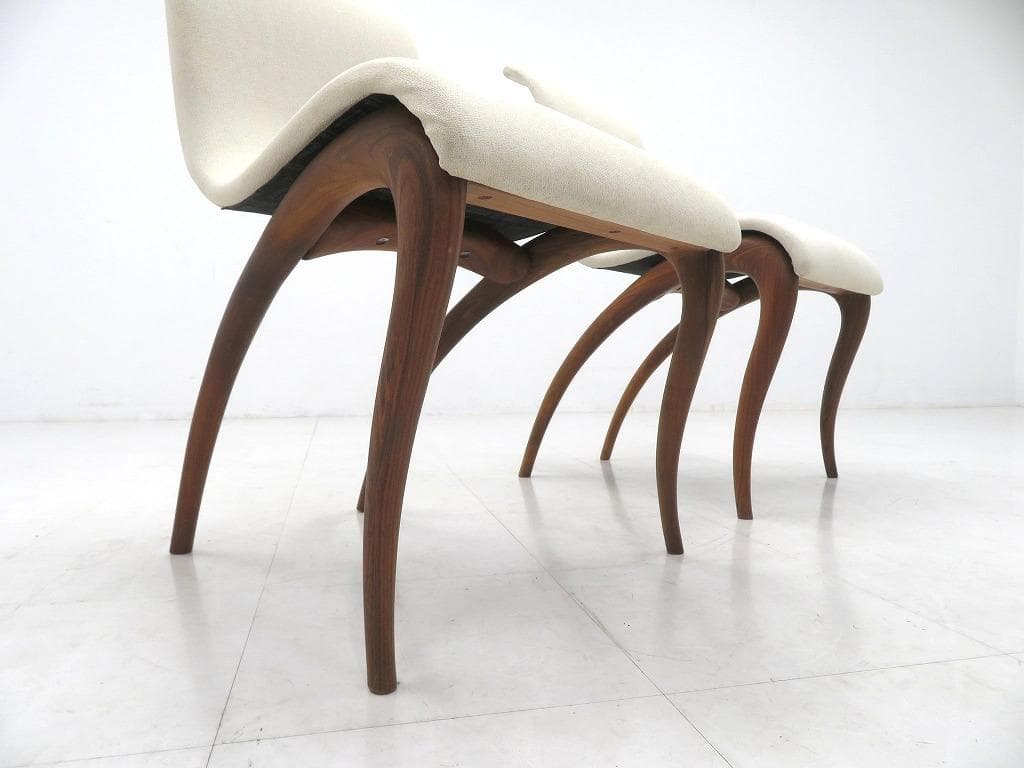 展示品　アクタス　ポラダ　チェリー材　アンクシー　ダイニングチェア　2脚セット