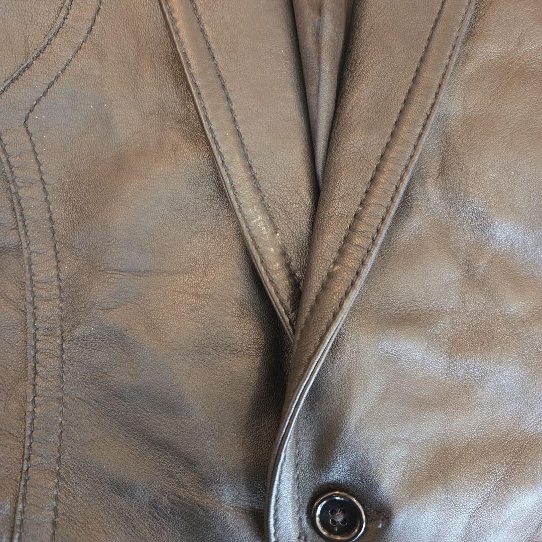 CUSTOM CULTURE 羊革 シープスキン テーラードジャケット ブラック