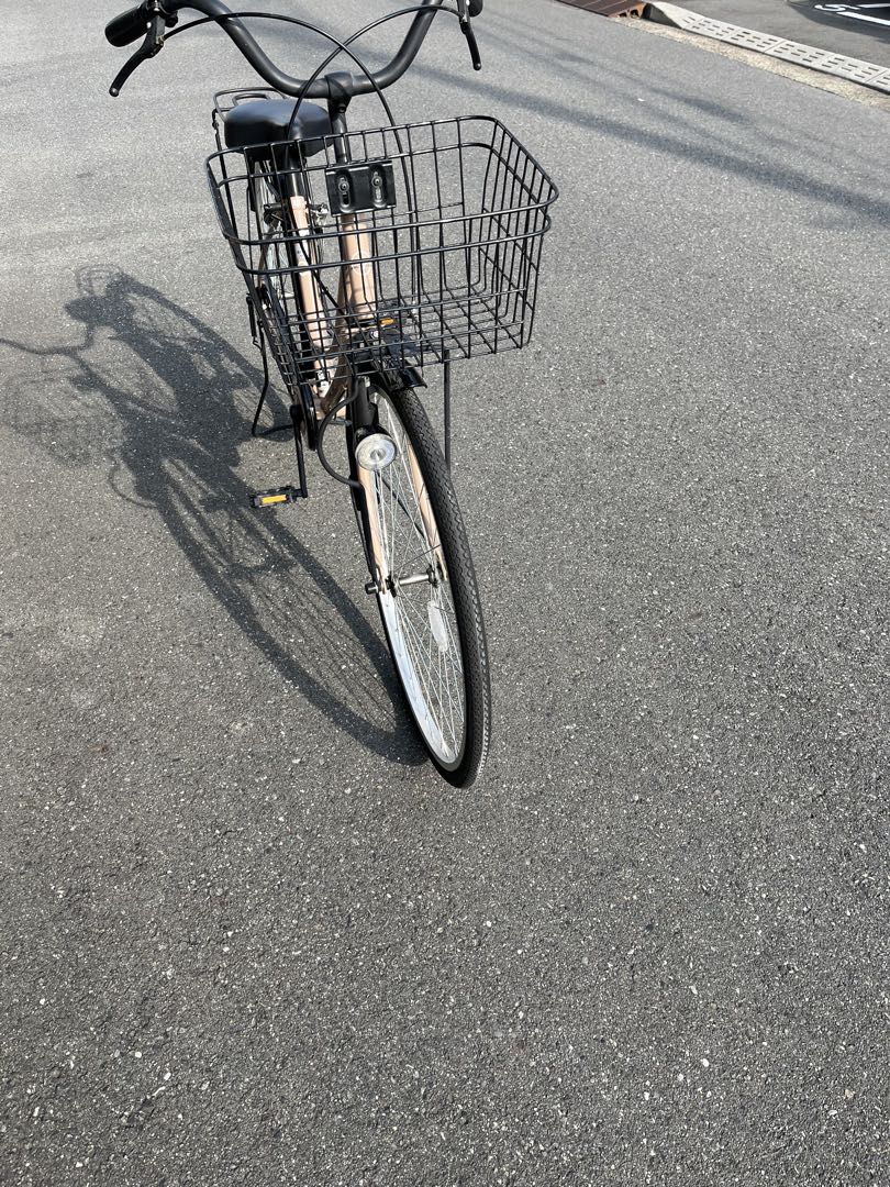 【神奈川県　川崎区　引き取り】ママチャリ 26インチ自転車 カゴ/鍵/ライト付