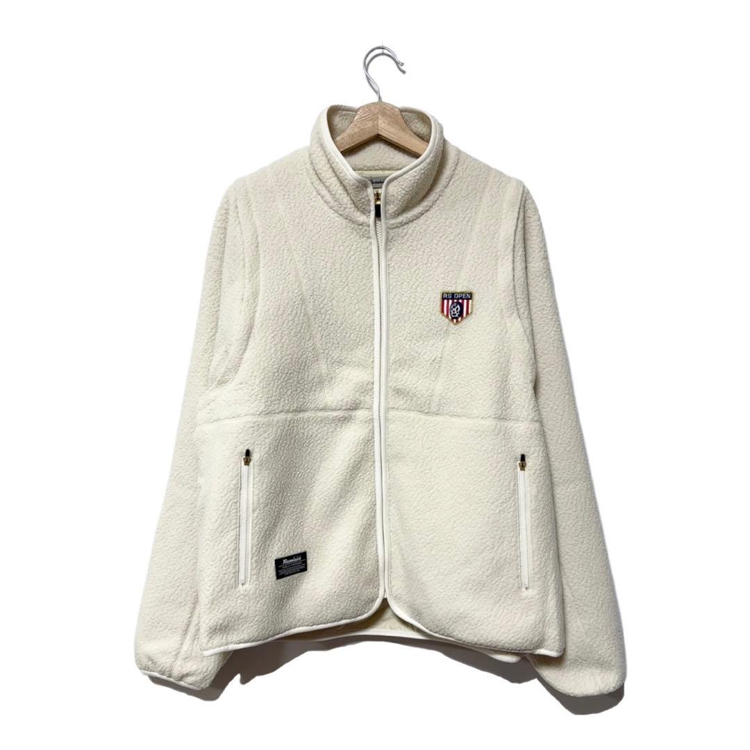 新品 ラッセルノ 2WAY ボアフリース ジャケット ホワイト L 5 ベスト