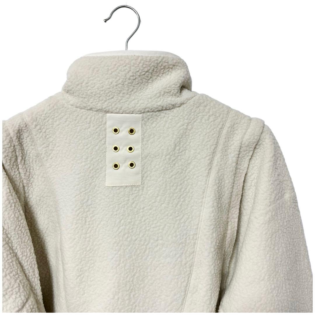 新品 ラッセルノ 2WAY ボアフリース ジャケット ホワイト L 5 ベスト