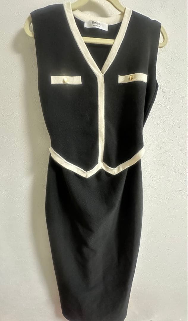 ワンピース herlipto luxeBicolorKnitSet