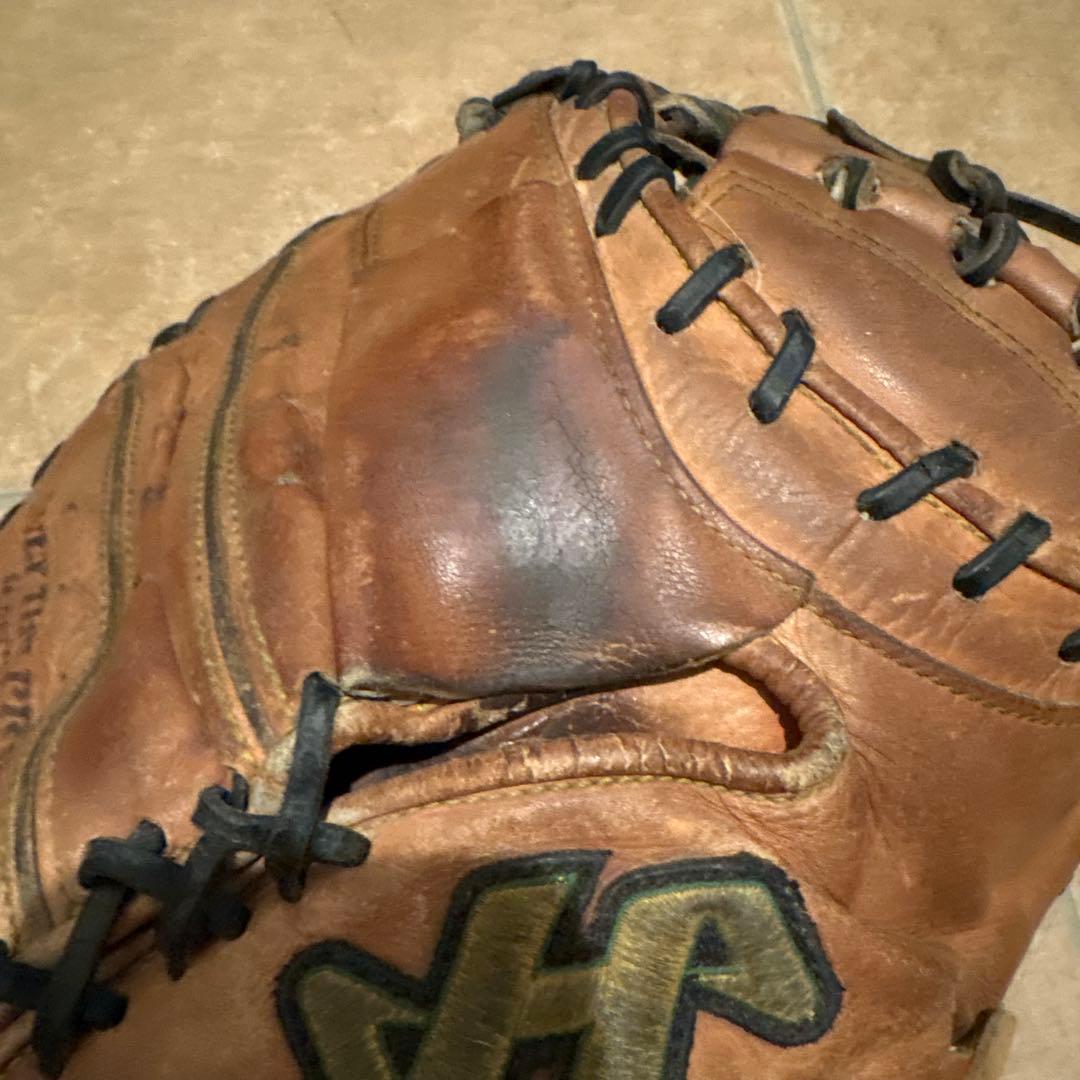 ふ*ん様 ハタケヤマ　一般硬式キャッチャーミット　 ブラウン