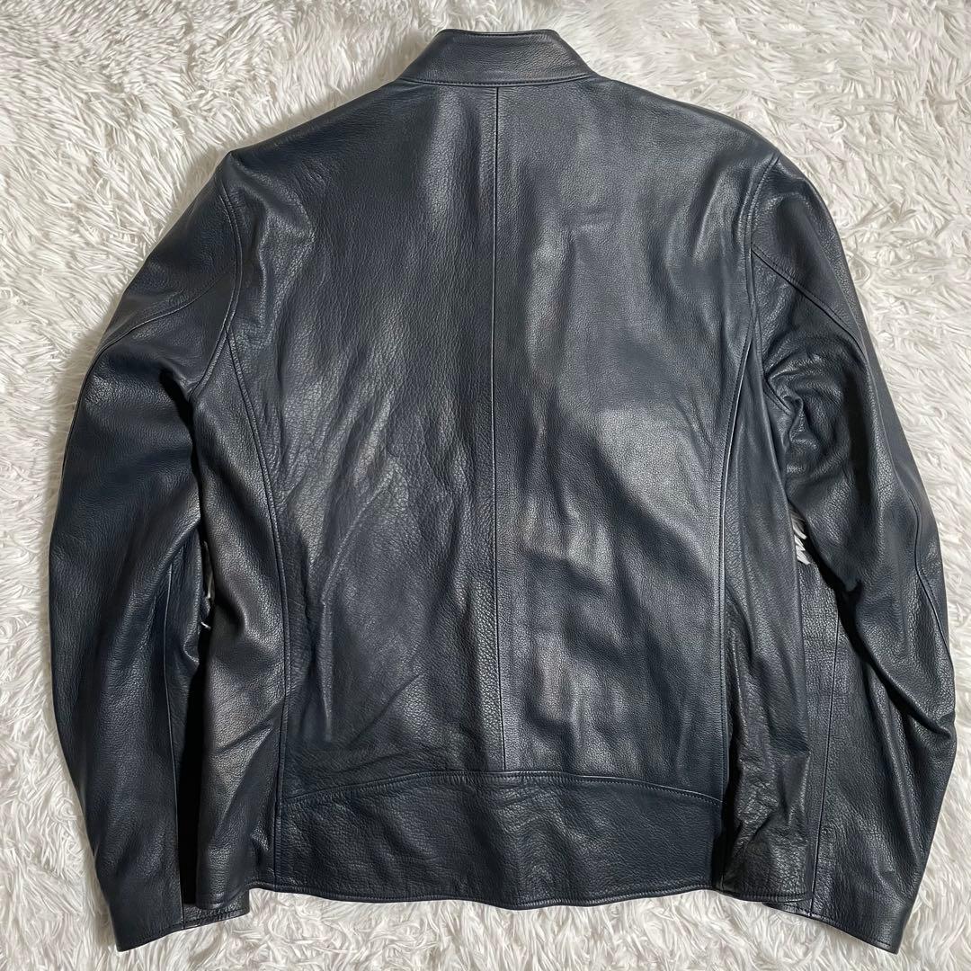 日本製 ノンネイティブ セミダブルライダースジャケット レザージャケット 花柄