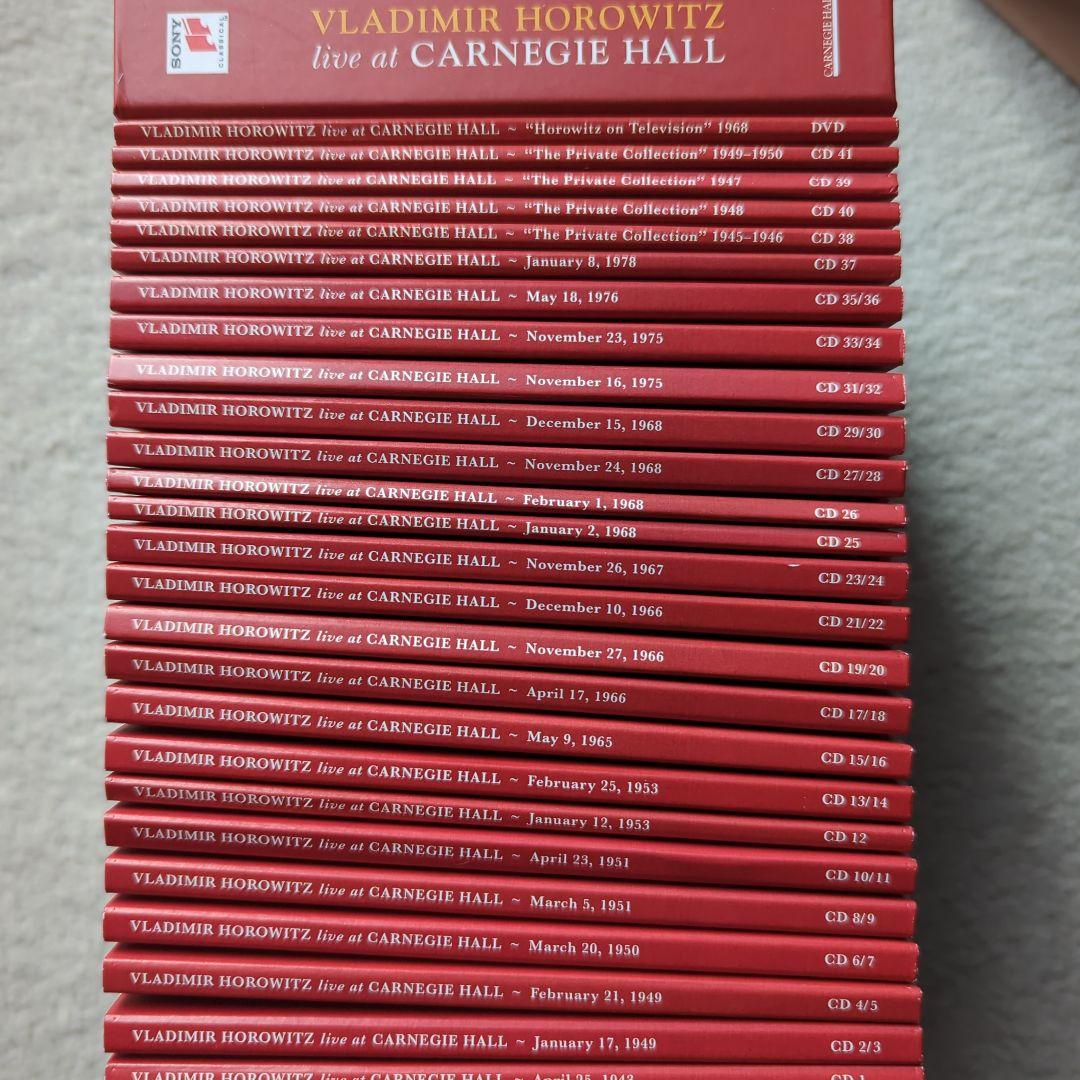 ホロヴィッツ　ライヴ・アット・カーネギー・ホール（４１ＣＤ＋ＤＶＤ