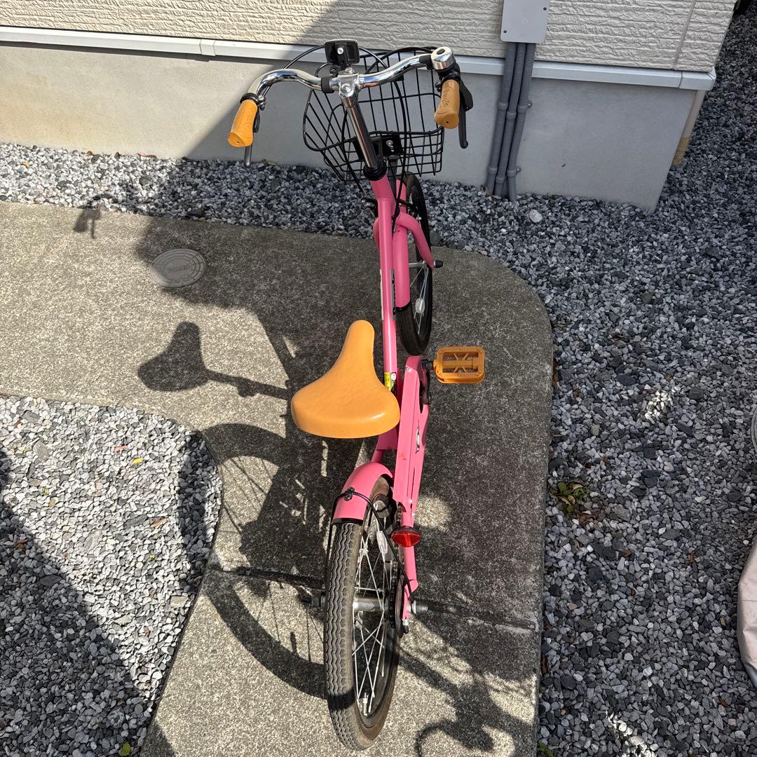 People 子ども用自転車18インチ ピンク　ヘルメット付き トイザらス