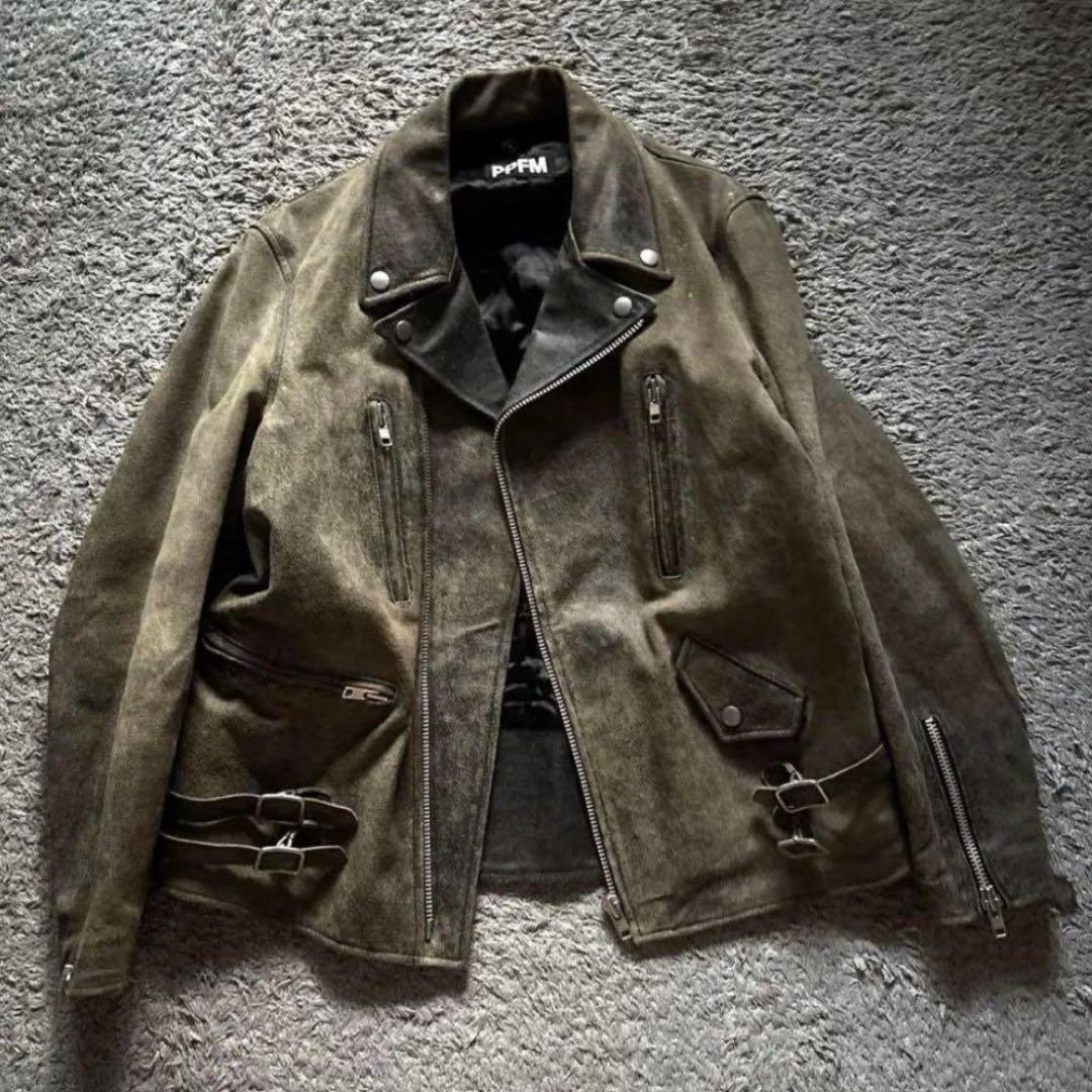 90's PPFM エイジング加工　Riders Jacket VINTAGE