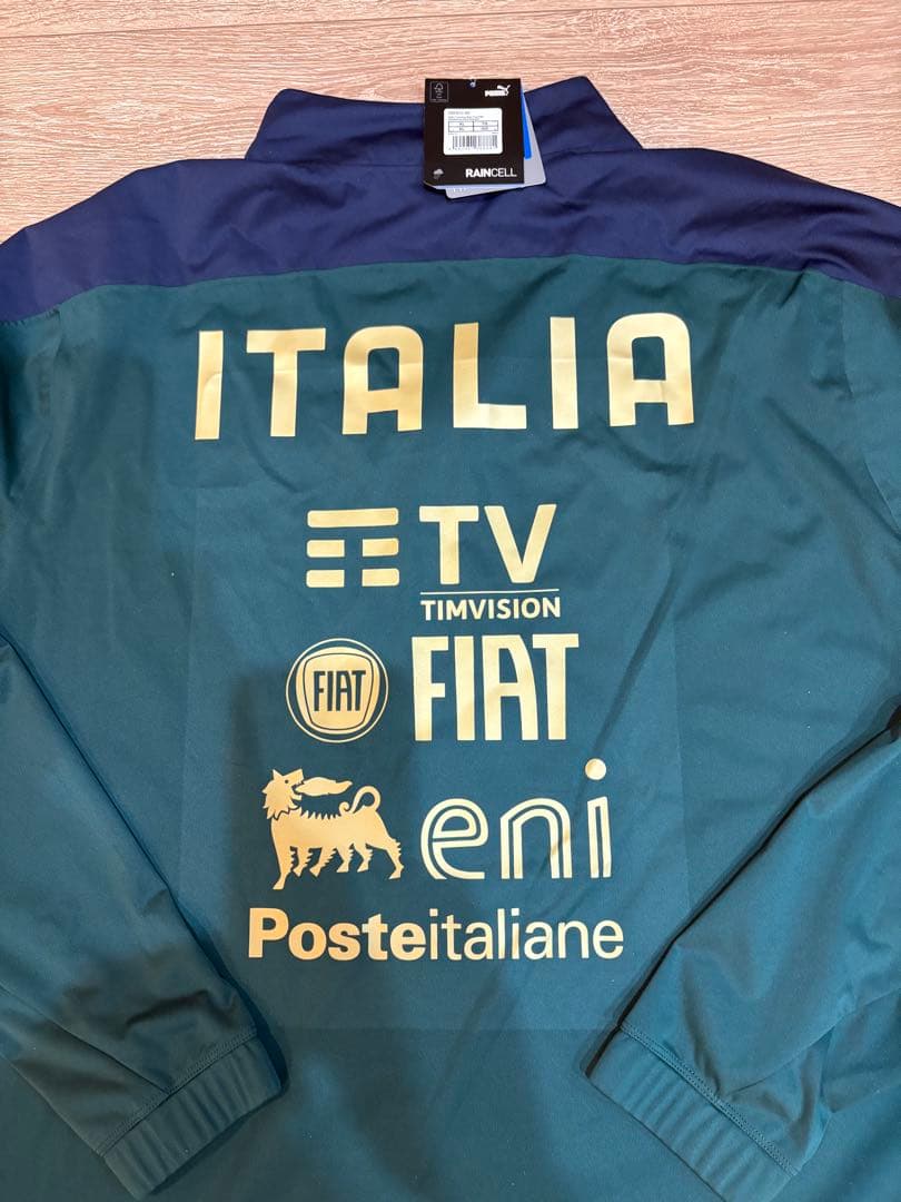 イタリア代表　支給品　防水撥水加工ハーフジップ　ルネサンスモデル