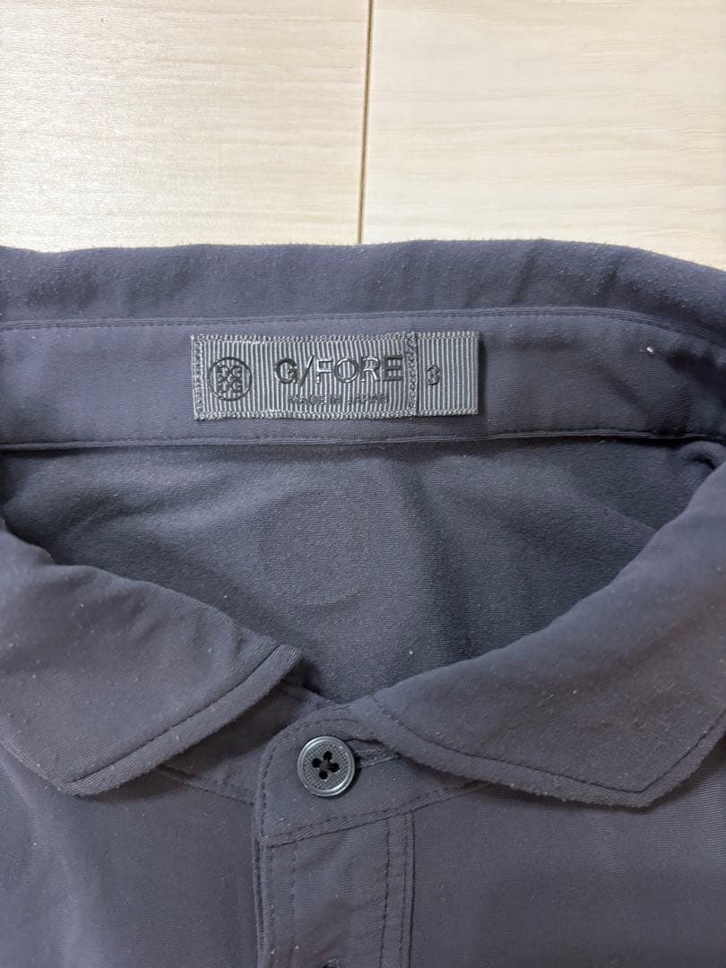 G/FORE メンズ ゴルフウェア 上下セット 長袖ポロシャツ グレー パンツ黒