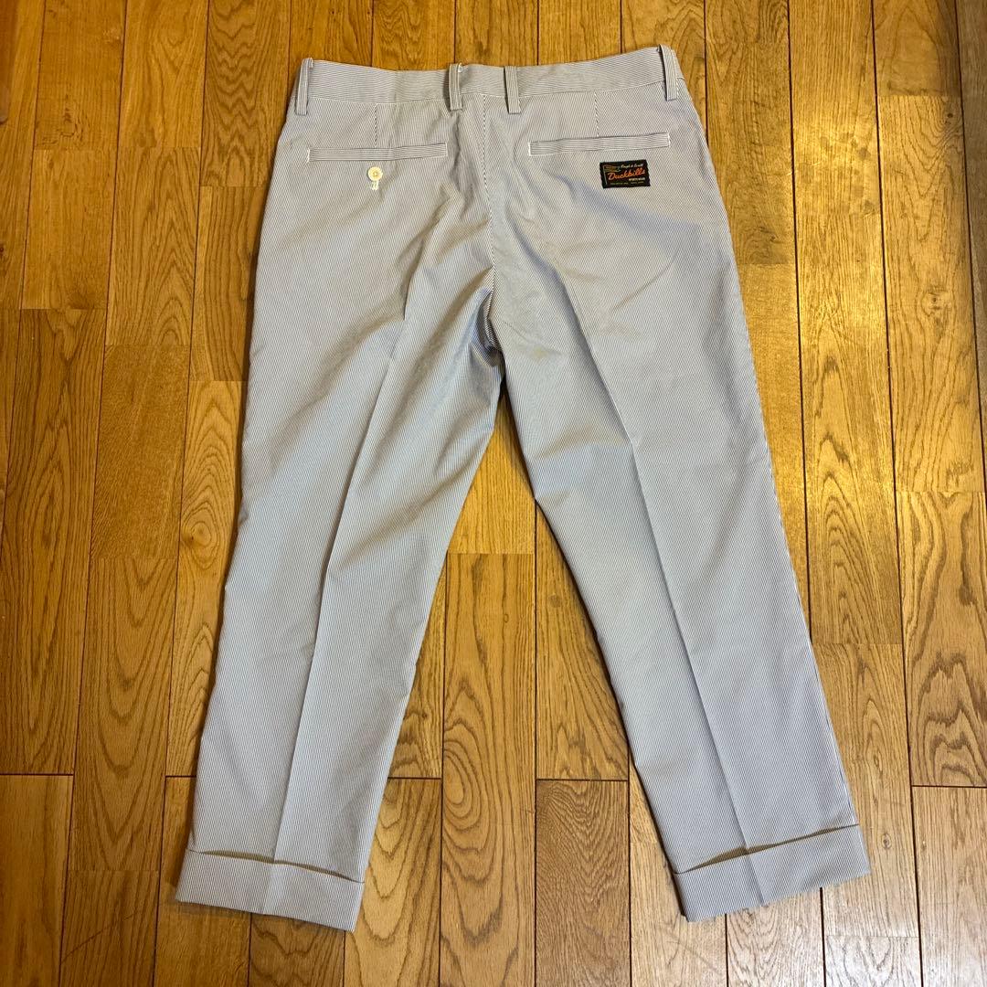 rough:swell クロップドパンツ L ストライプ
