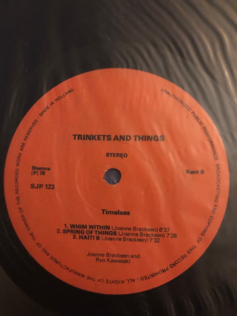 TRINKING AND THINGS/Joanna brackeen/川崎燎