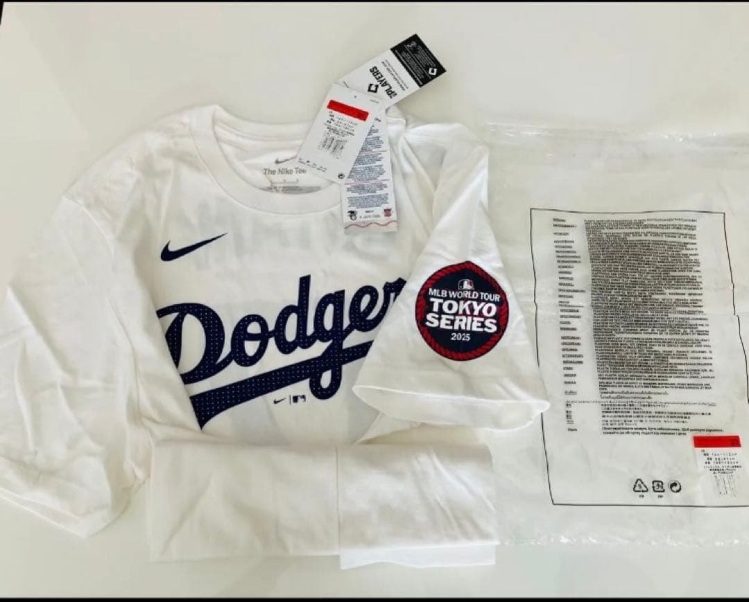 MLB開幕戦東京シリーズ ドジャース大谷翔平17 L限定パッチ付【新品・未使用]