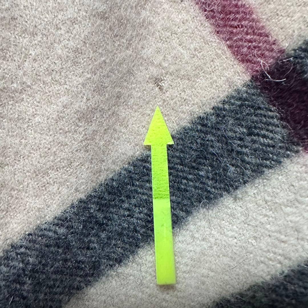 専用‼️バーバリーロンドン　新品タグ難あり　ノバチェックポンチョ　フリンジ　ウール