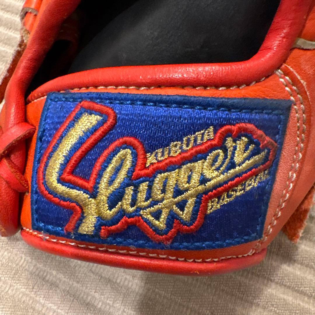 【中古美品】久保田スラッガー KSN-J7 Fオレンジ 少年軟式用グラブ