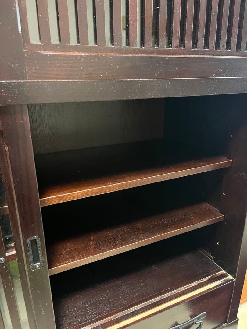 三越で購入　上質な高級水屋箪笥　定価約35万円(茶箪笥、食器棚、収納棚)