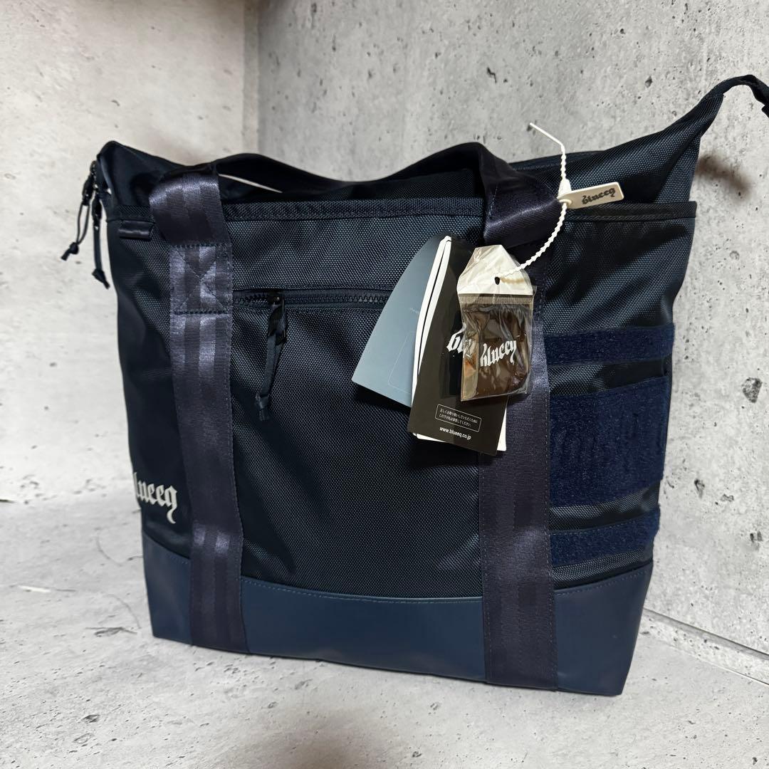 未使用 大きい！40L blueeq ブルイク ネイビートートバッグ