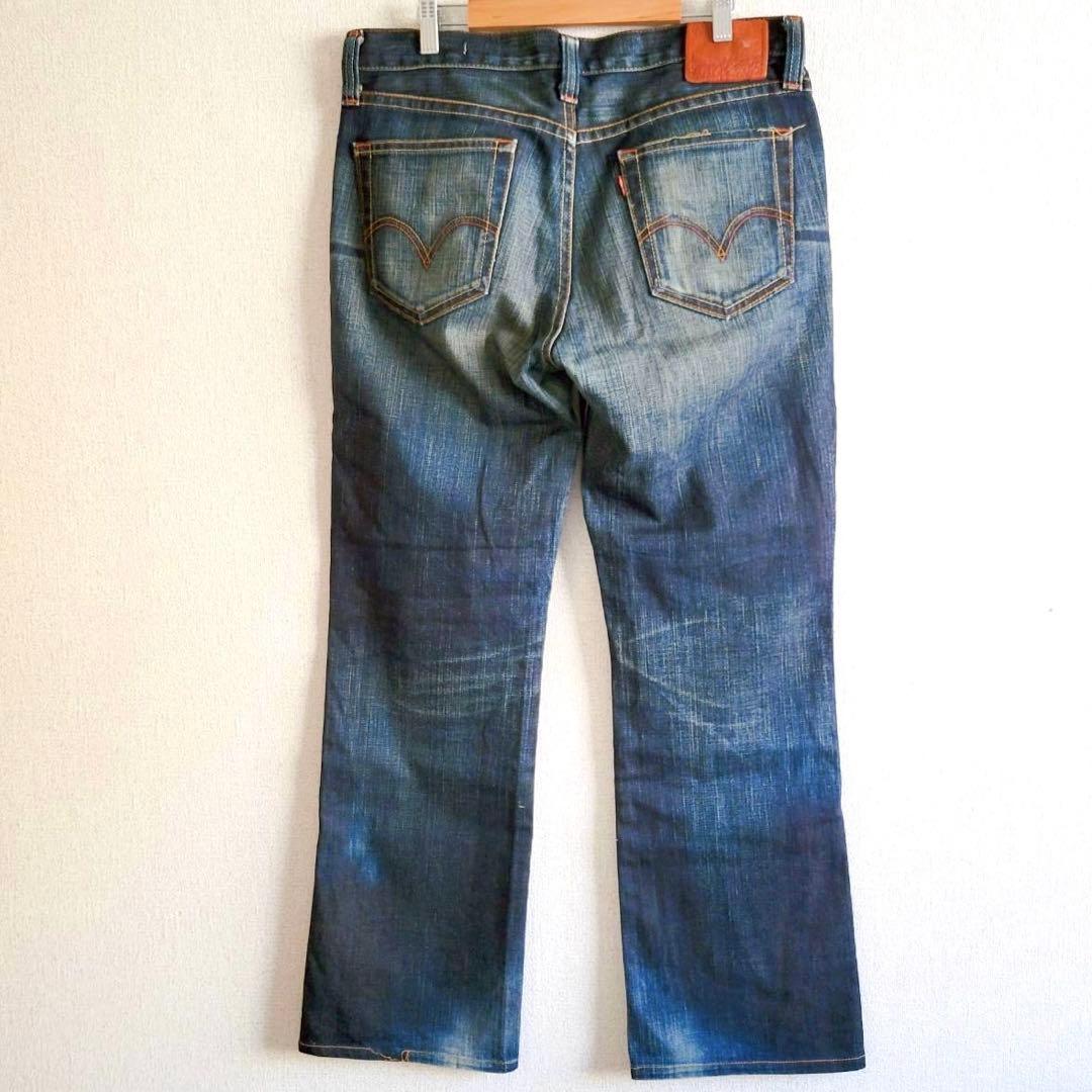 リーバイス　デニムパンツ　517 日本製　牛革 インディゴブルー　W34L33