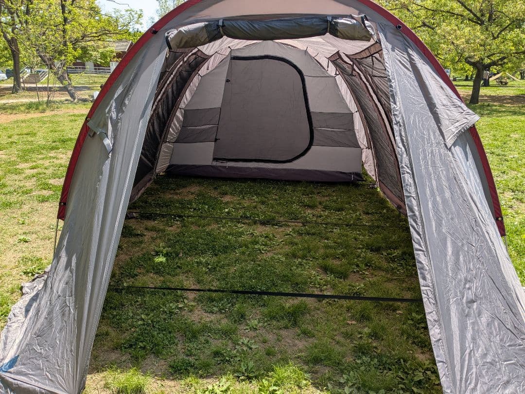 DODカマボコテント2　ナチュラム別注カラー　自作煙突穴あり