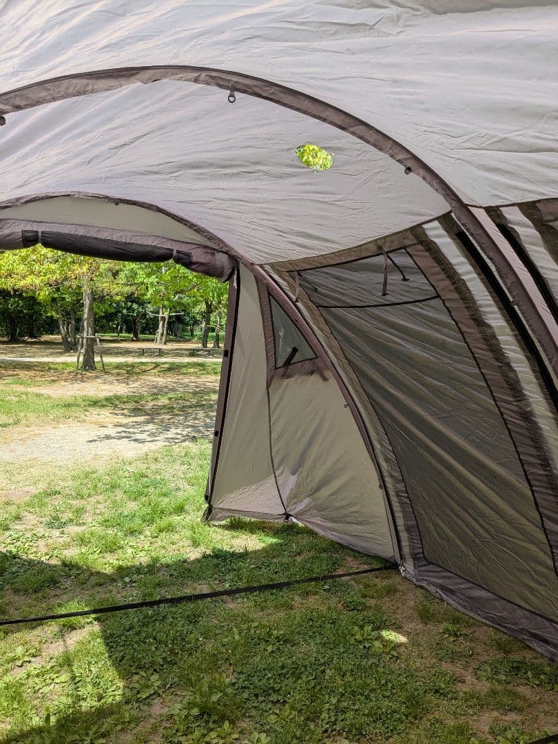 DODカマボコテント2　ナチュラム別注カラー　自作煙突穴あり