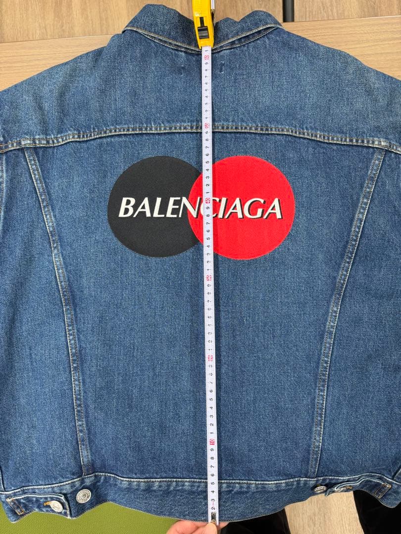 【値下げ】バレンシアガ ユニフォームロゴ デニムジャケット