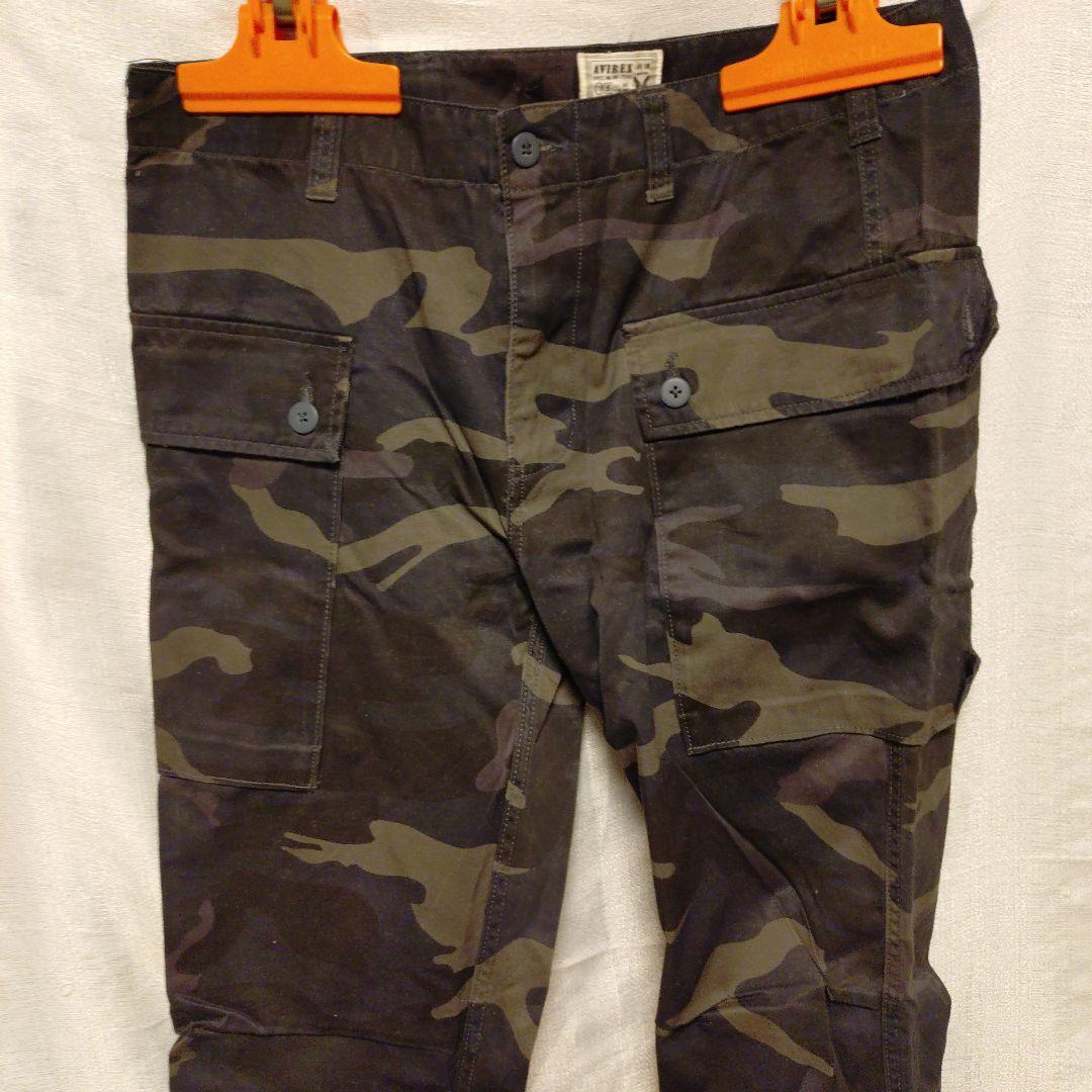 未使用に近いアヴィレックス迷彩パンツ黒XL