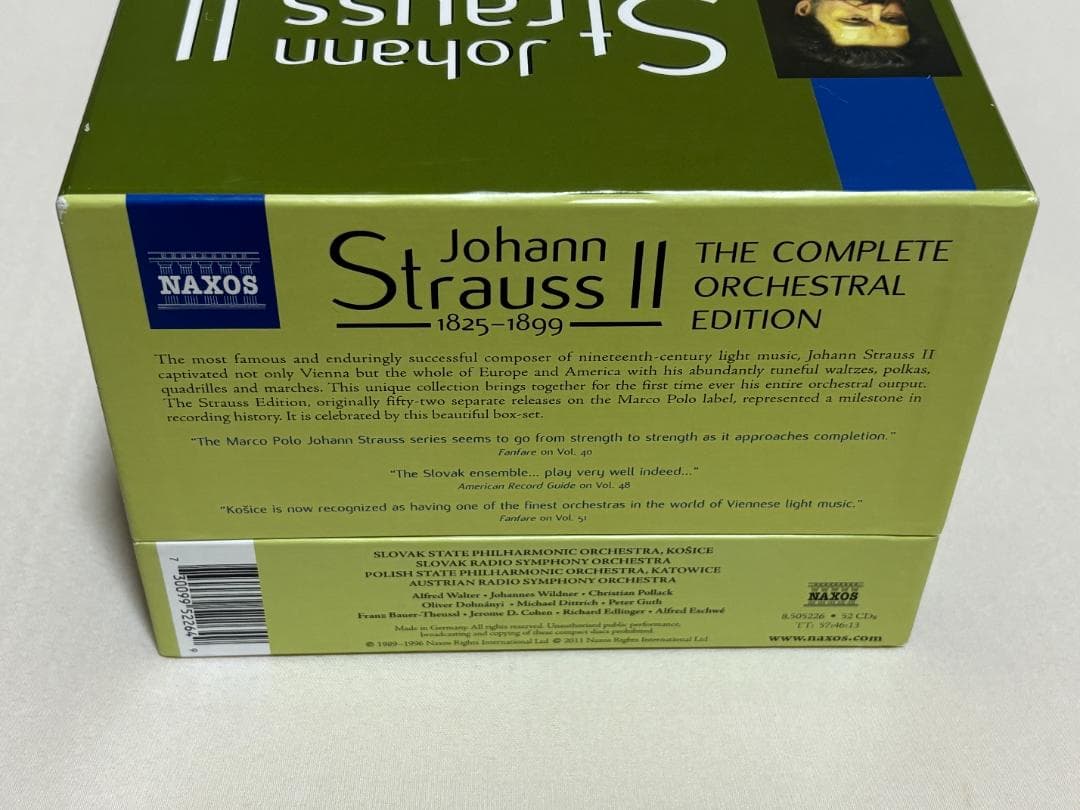 ５２CDBOX◇ヨハン・シュトラウス二世　管弦楽全集
