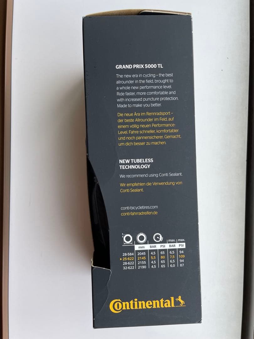 GP5000 TL25c チューブレスタイヤ2本セット