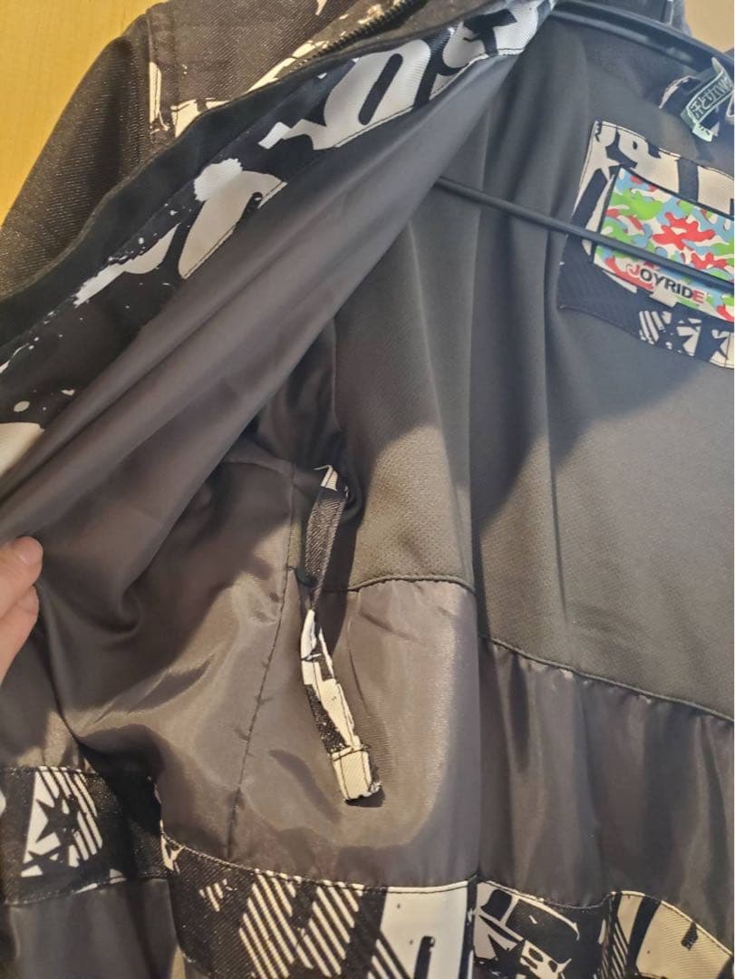 子ども用スキーウェアセット 黒白