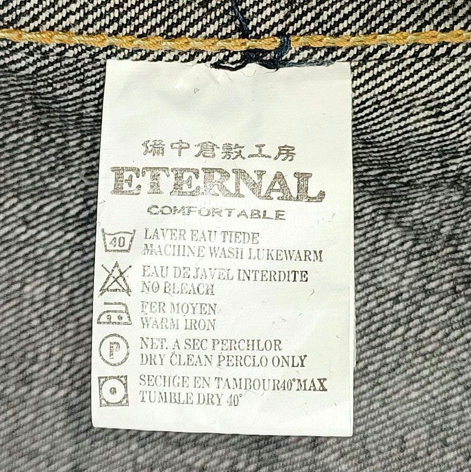 濃紺★美品　ETERNAL　備中 倉敷　インディゴ　2nd デニム ジャケット