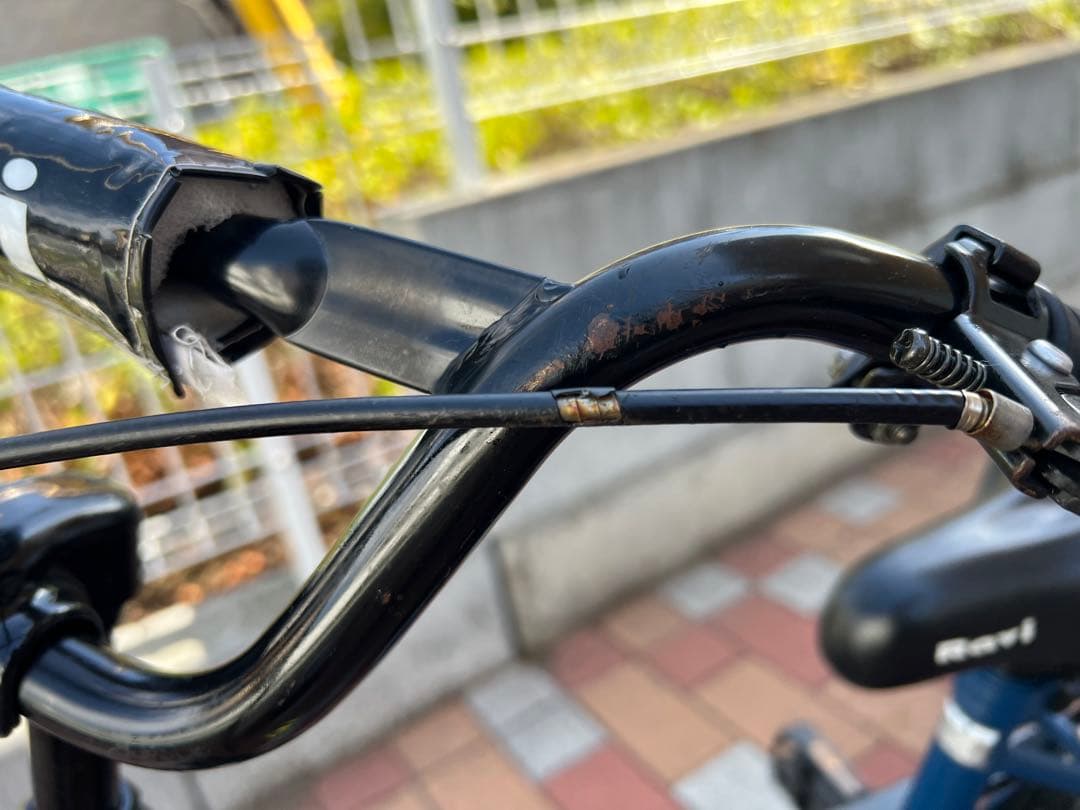 千葉県流山市発送　Ravi 幼児用自転車 14インチ ネイビー 補助輪付き