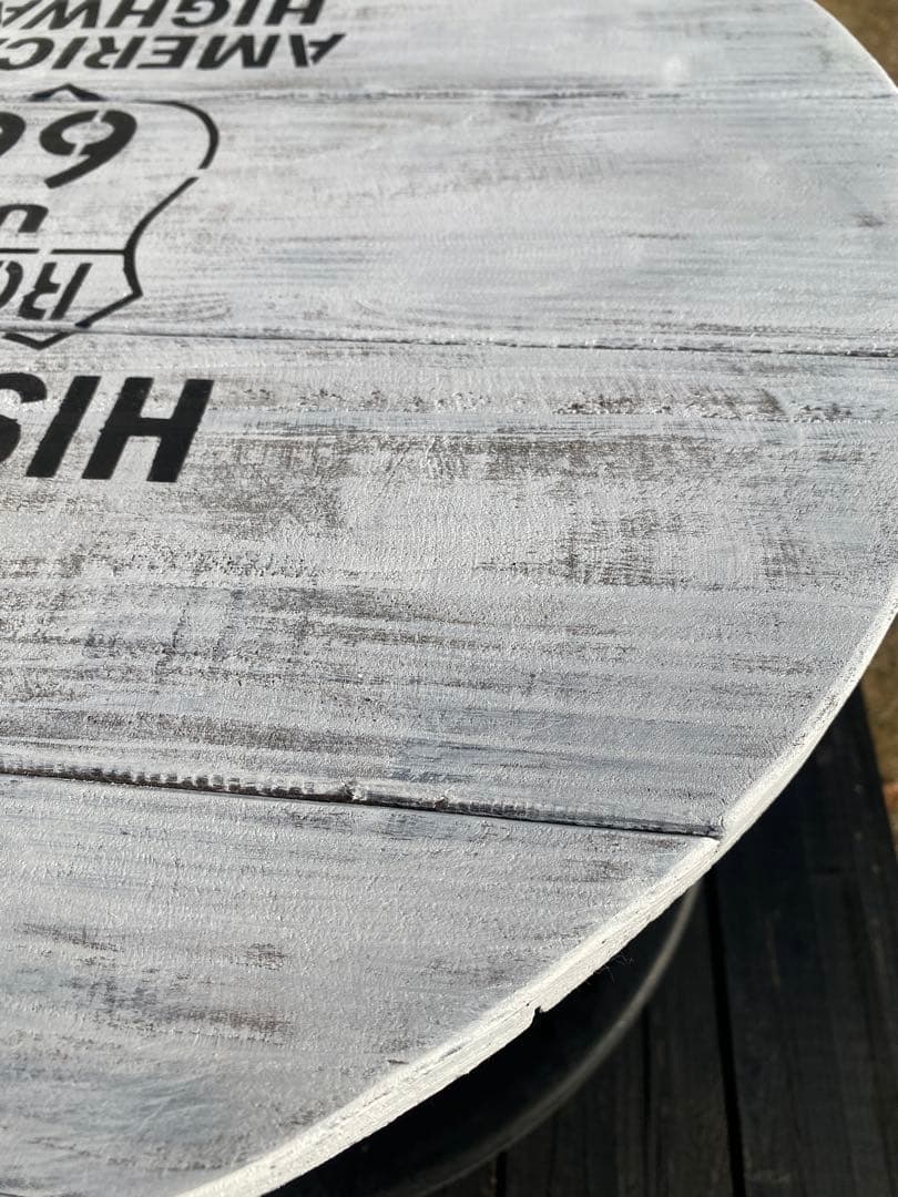 ガレージテーブル　ガーデンテーブル　ホワイト