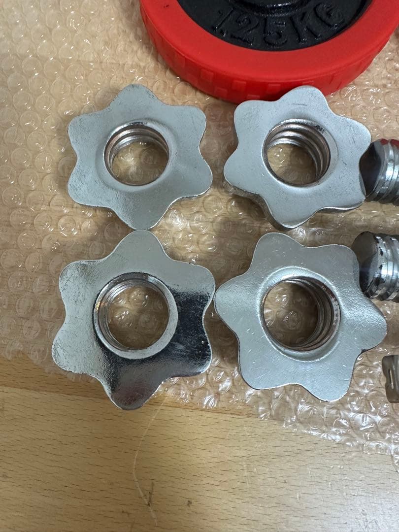 早い者勝ち ラバー ダンベルシャフト　ダンベルプレート