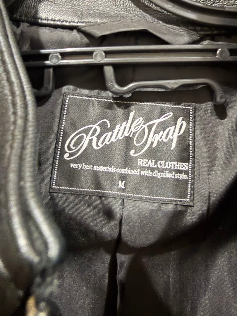 RattleTrap シングルライダースジャケット M 黒