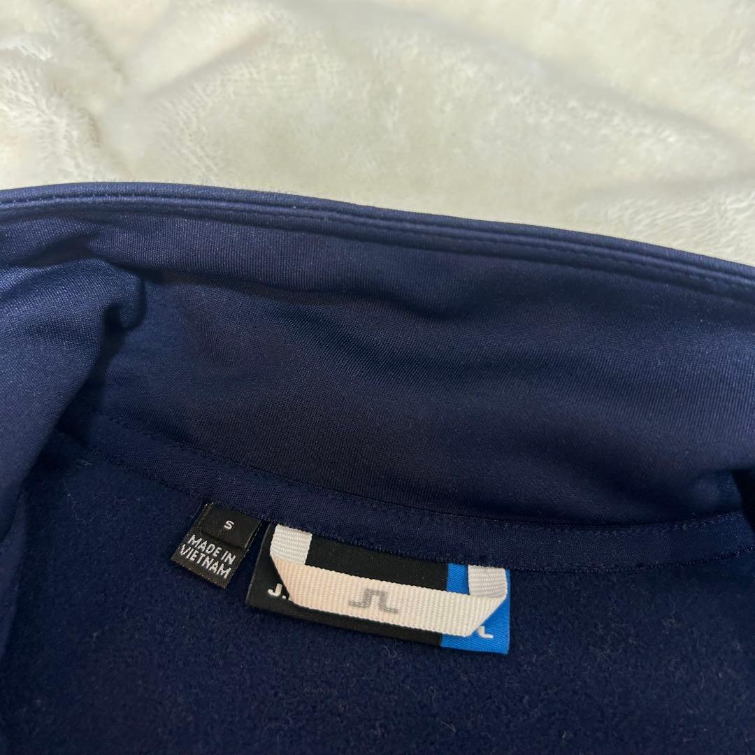 J.LINDEBERG ゴルフウェア　メンズ　ジップアップ　ネイビー　Sサイズ