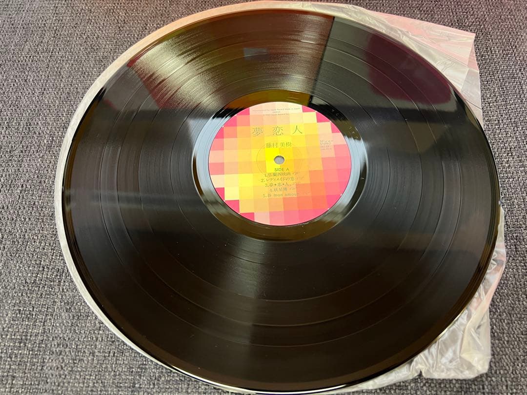 稀少盤 藤村美樹 夢恋人 LP 邦楽　帯付 JAL-33 1983年 盤面極美品