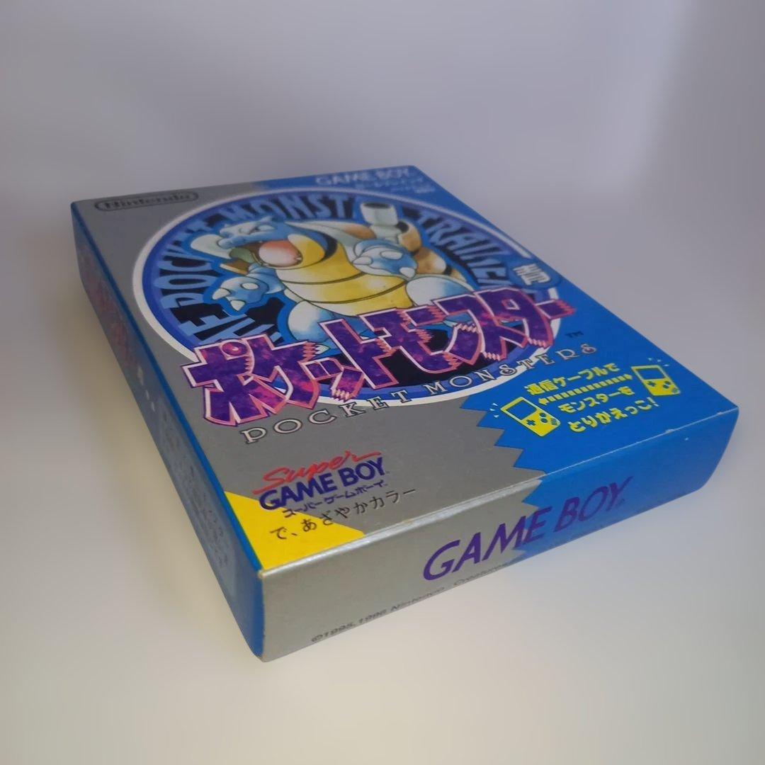 ポケットモンスター青　箱、説明書、マップあり　動作確認済み