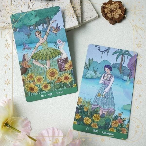 【正規品オラクルカード】希少✨物語が繋がるカードが圧巻✨自然の啓発の美麗デッキ