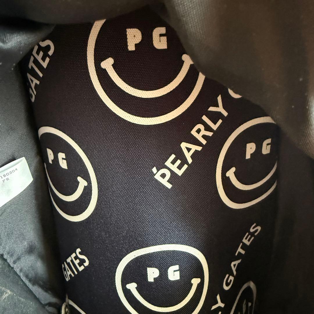 パーリーゲイツ　キャディバッグ　総柄　スタンド式　軽量　ネイビー　紺