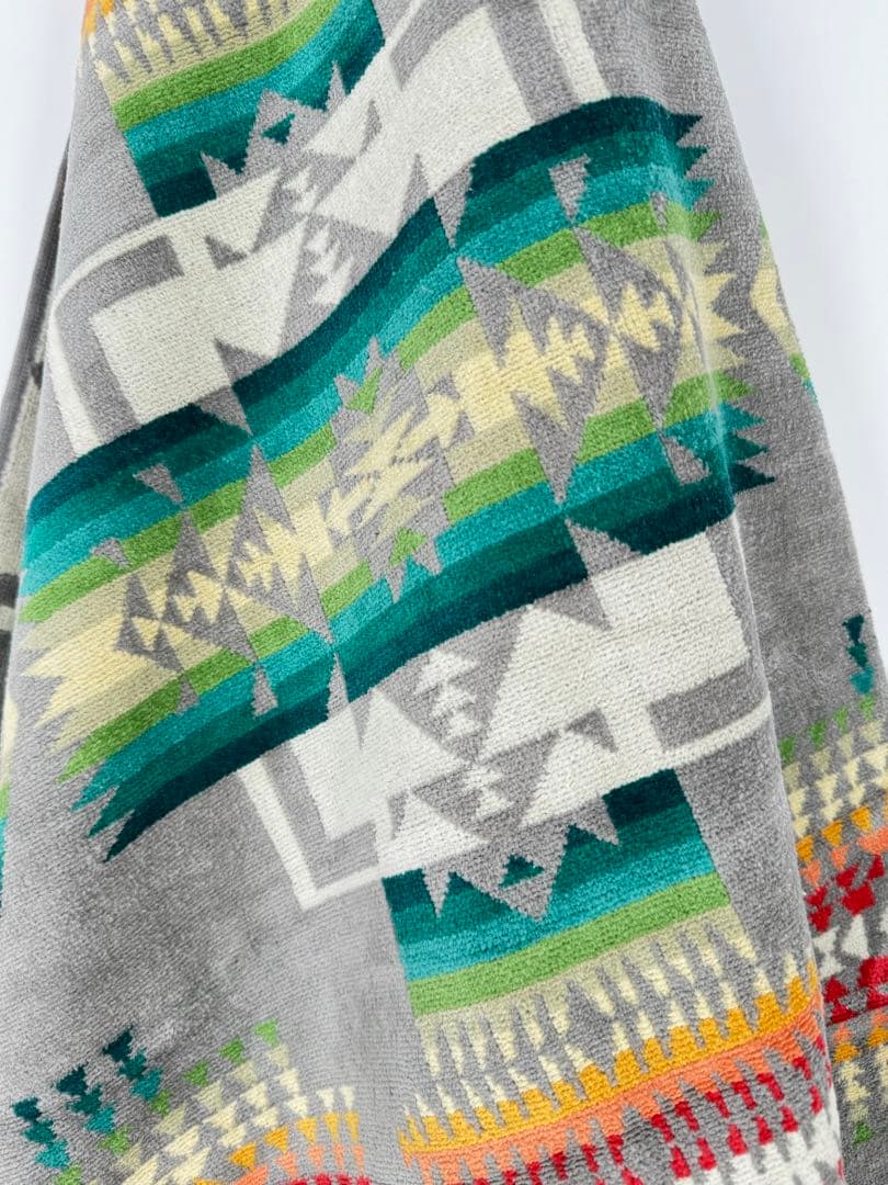 新品　ペンドルトン　タオルブランケット　チーフジョセフグレー　大判　アメリカン