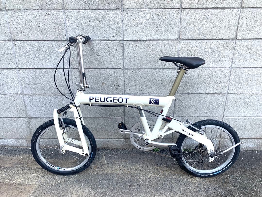 送料無料PEUGEOT折り畳み自転車SHIMANO 8速 18インチZJ8001