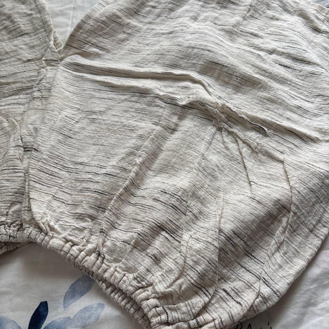 yinyang ハンドウーブントップ　グレー