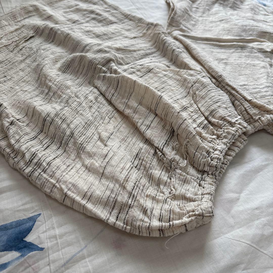 yinyang ハンドウーブントップ　グレー