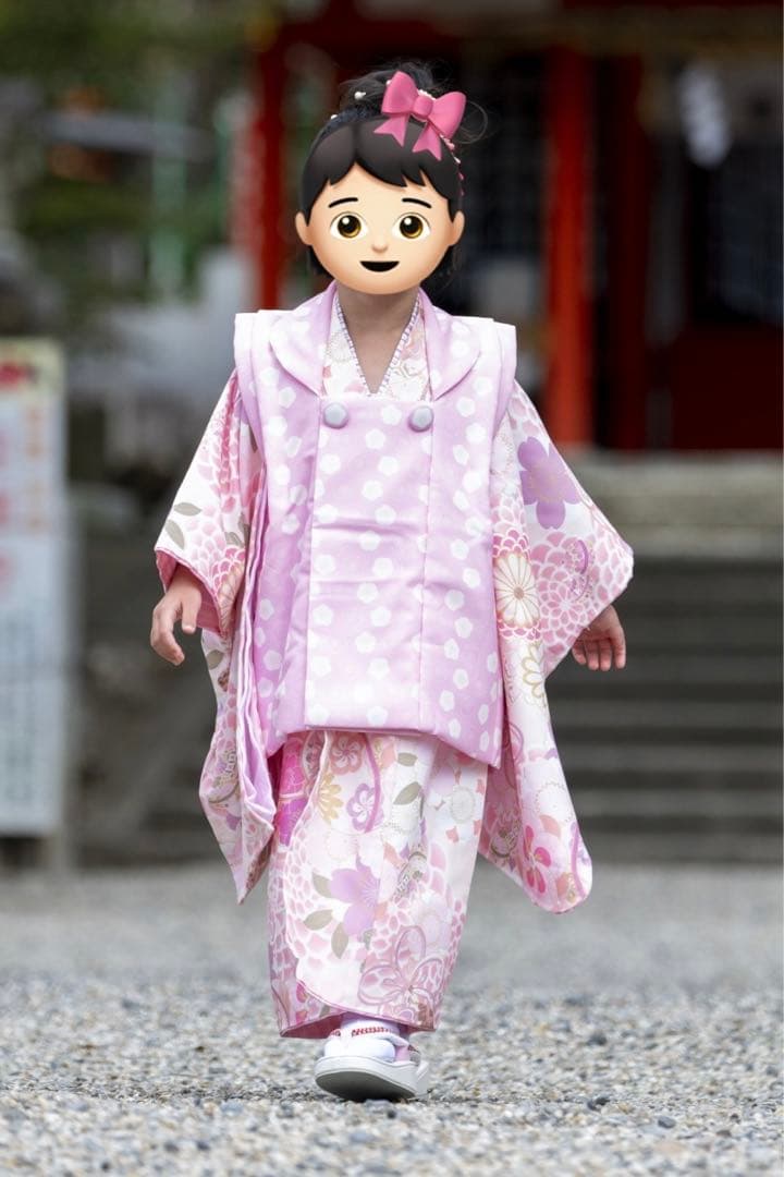 美品✨七五三 3歳用 フルセット 花柄 ピンク