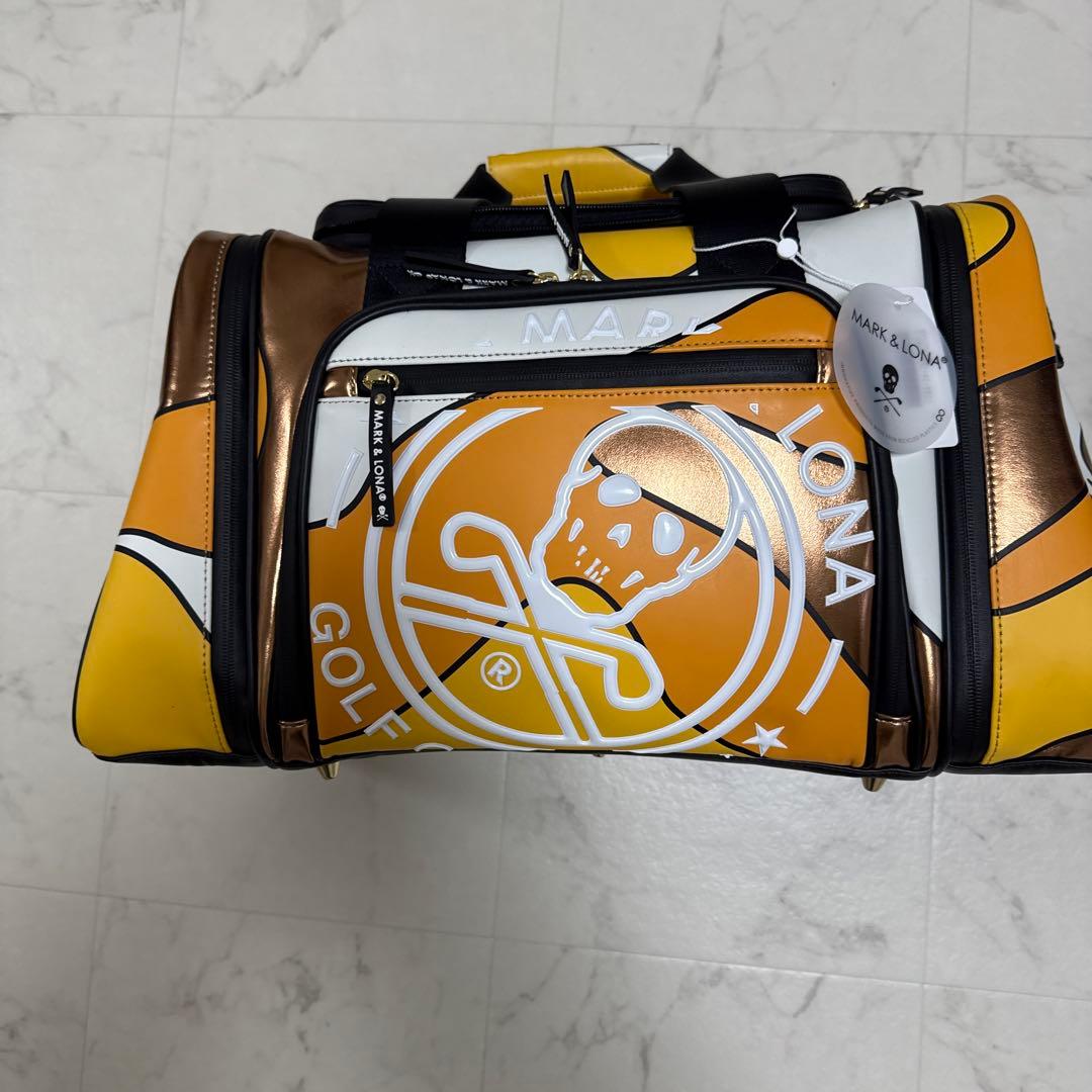 MARK & LONA スカルデザイン ゴルフボストンバッグ