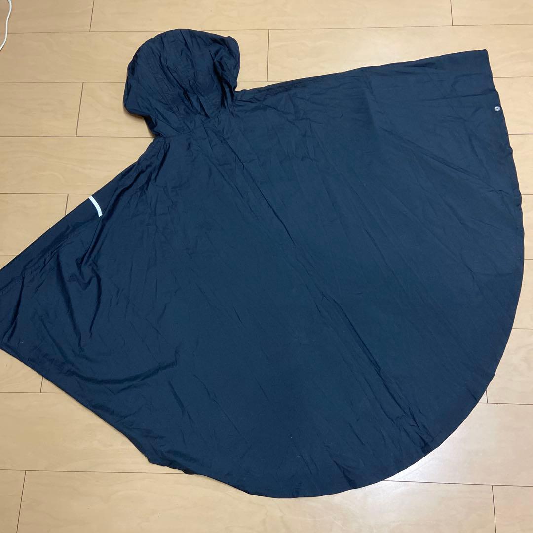 Mary Quant マリークワント 日本製 レインポンチョ ブラック 黒