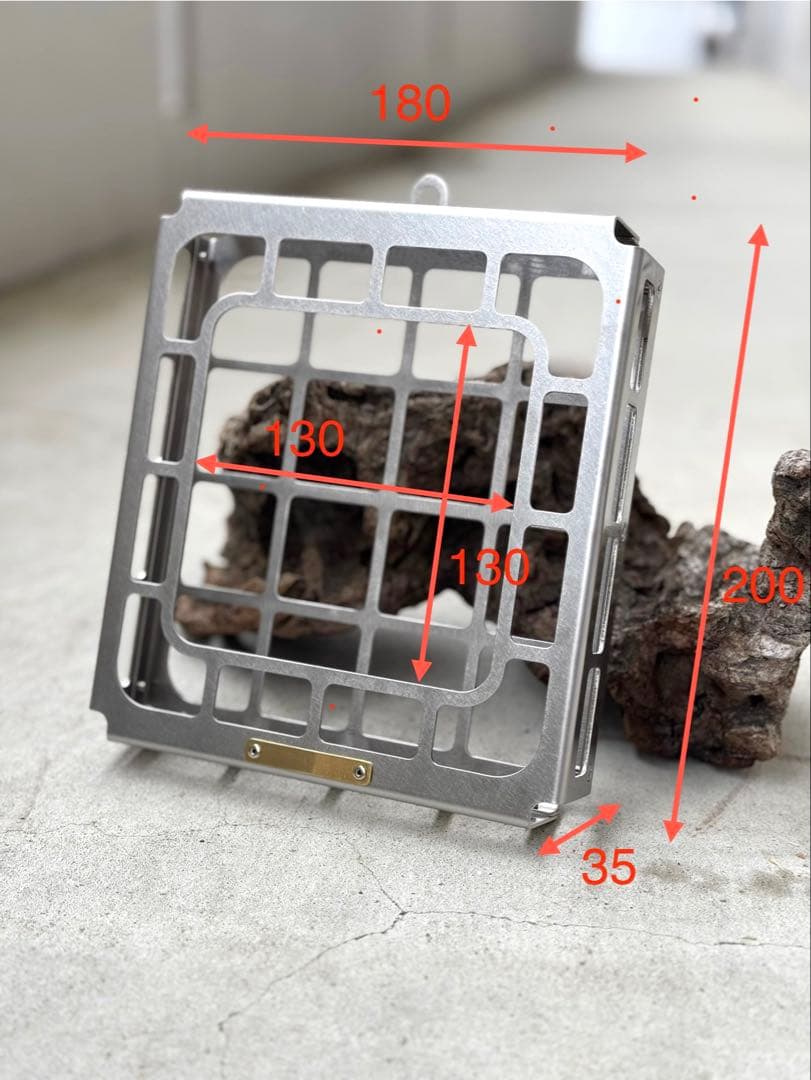 ステンレス着生バスケット　着生板　ビカクシダ