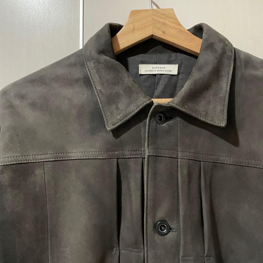 SLOW Leather - mix Jacket - シープレザー