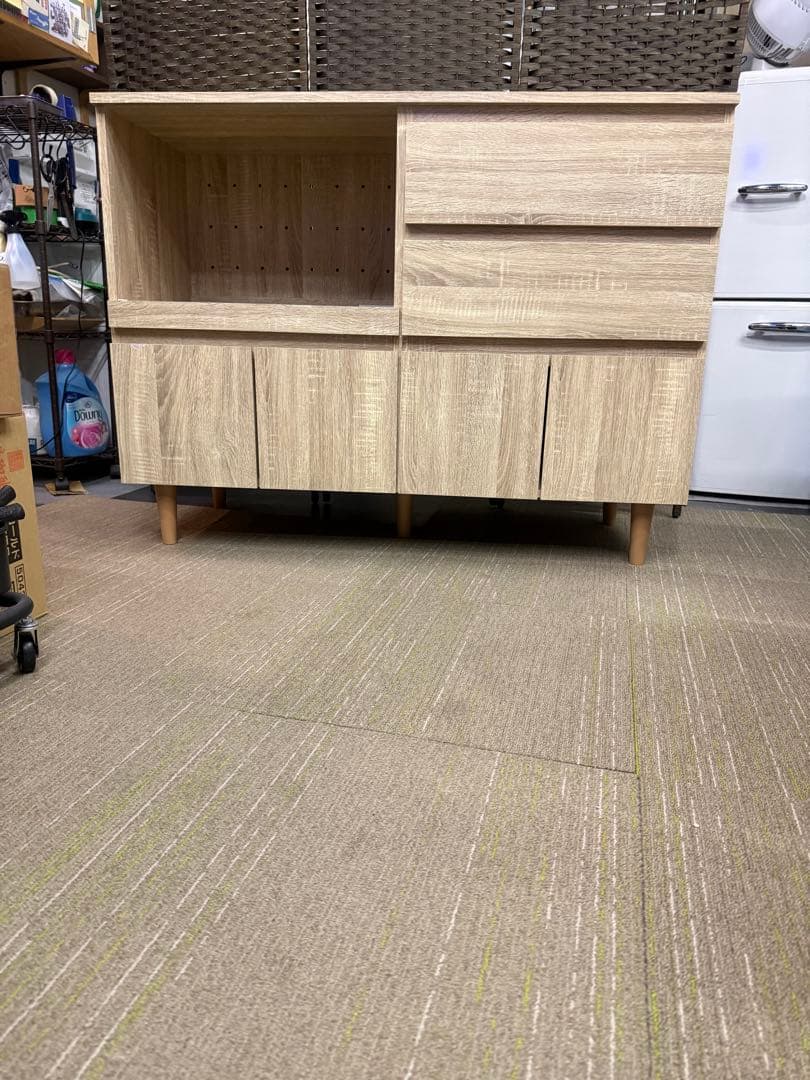 【洗浄消毒作業済】LOWYA ロウヤ　キッチンカウンター　レンジ台　ケンニラ