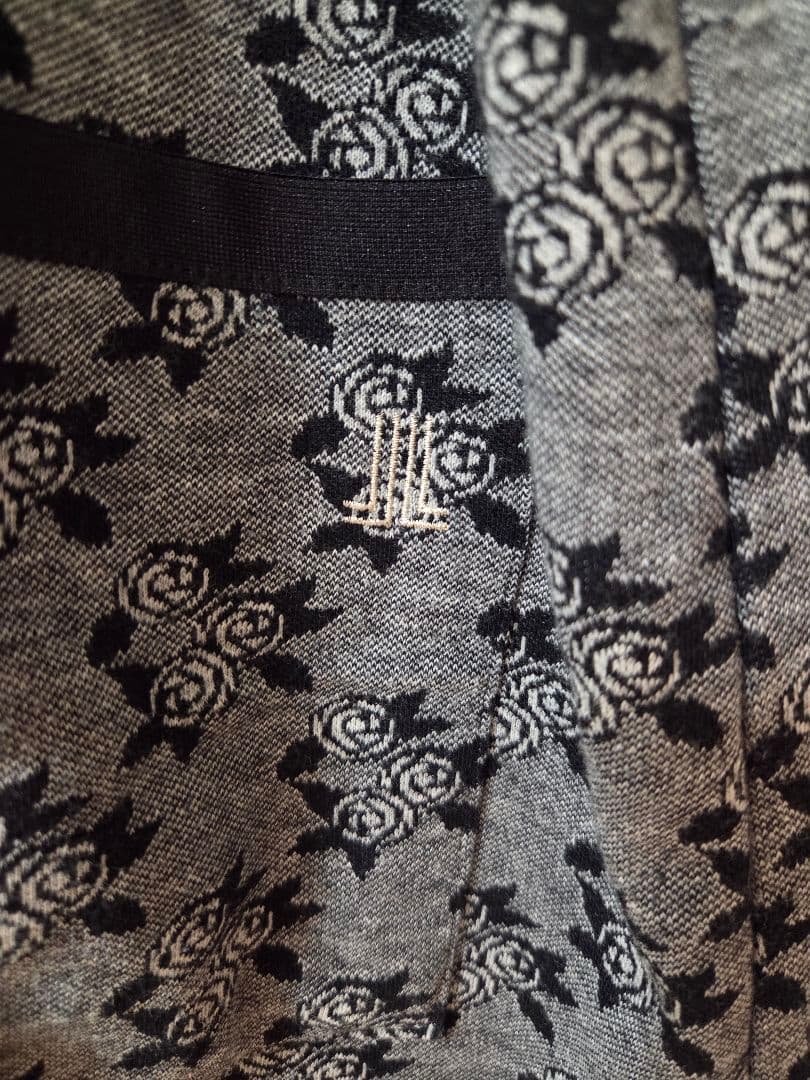 新品未使用 LANVIN ランバン 花柄グレー割烹着