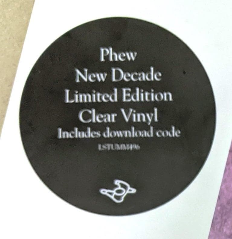 Phew フュー - New Decade ダウンロード・コード付レコード